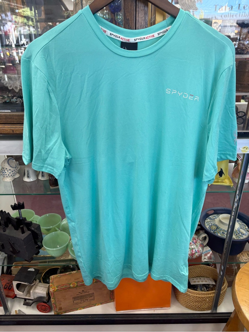 Spyder Men’s Teal Short Sleeve Performance Tee